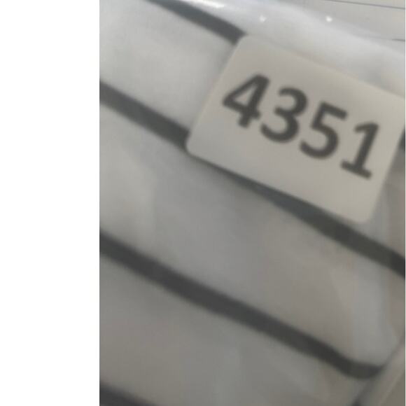 C&C California Womens Medium White Black Stripe Long Sleeve Henley Shirt - Picture 7 of 7